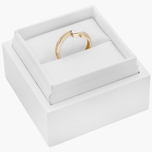 Pierścionek zaręczynowy SAVICKI: złoty, diament